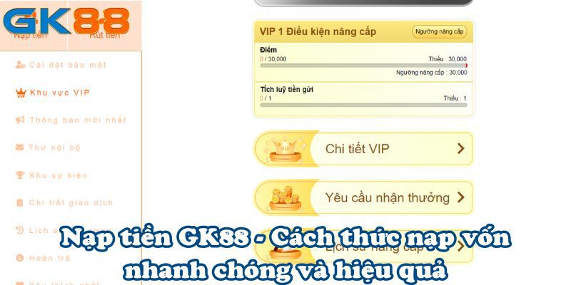 Các câu hỏi về nạp tiền GK88 và giải đáp chi tiết